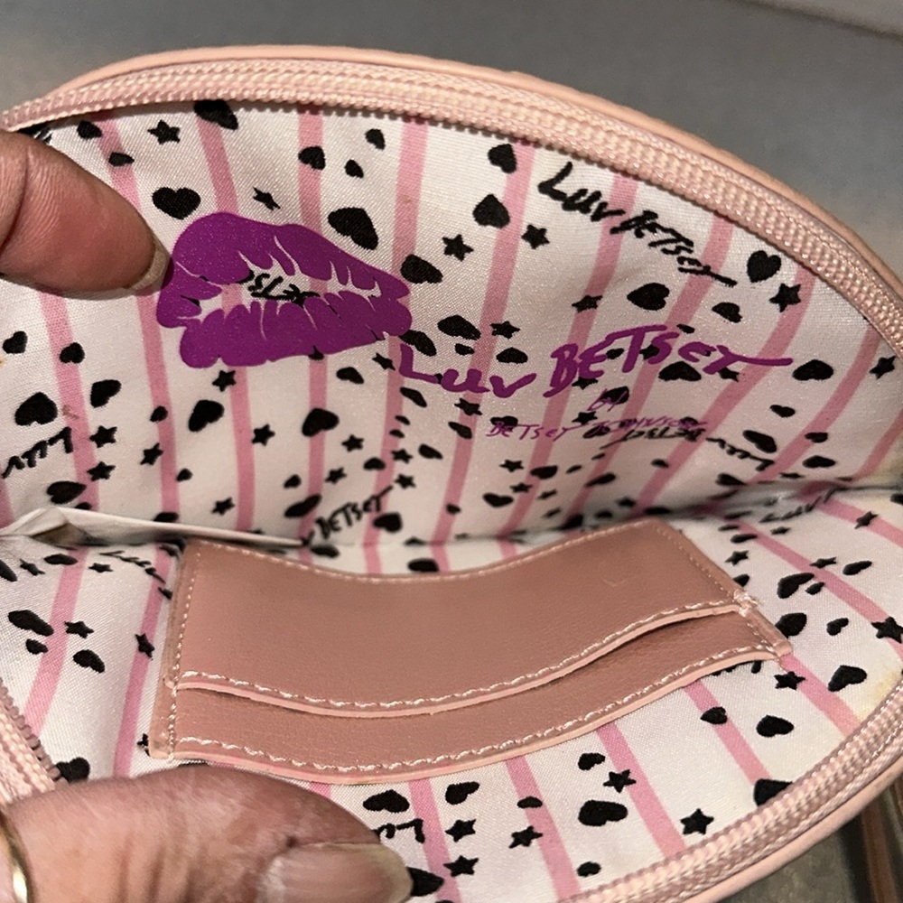 Betsey Johnson Pink Kitty cat  Wristlet purse - Picture 3 of 3